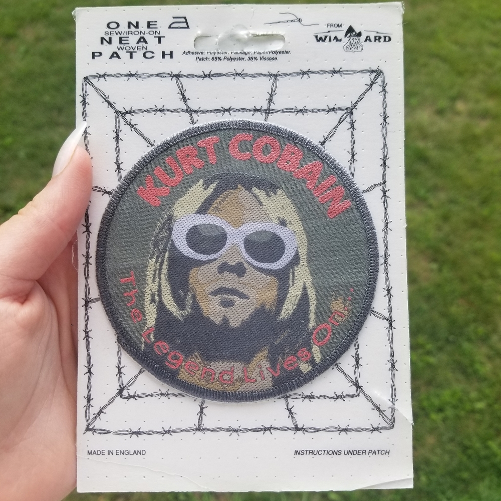☆VINTAGE 1996 Kurt Cobain Patch☆